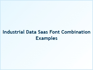 Industrial Saas Font Pairings for Data Dashboards